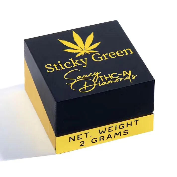 STICKY GREEN SAUCY THCA DIAMONDS DAB LA KUSH 2GM