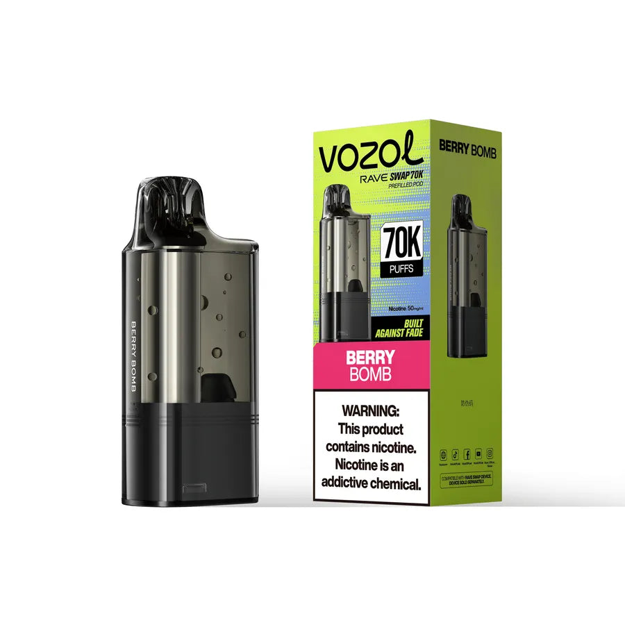 VOZOL RAVE SWAP POD BERRY BOMB 70K
