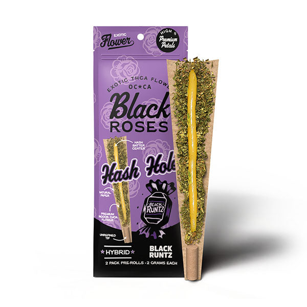 BLACK ROSES THCA FLWR HASH HOLE BLACK RUNTZ HYBD 2GM 2CT