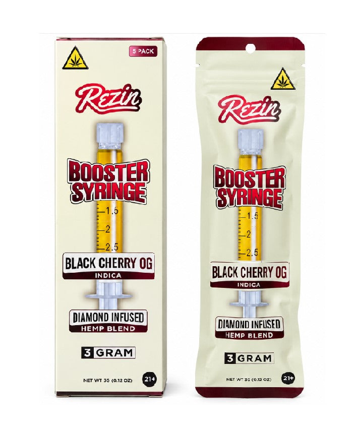REZIN BOOSTER SYRINGE DIAMOND BLACK CHERRY OG IND 3GM