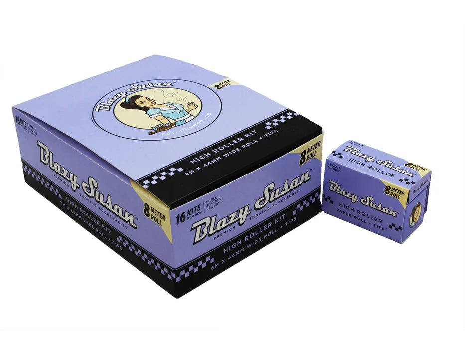 BLAZY SUSAN PURPL HIGH ROLLER KIT 8MM 16CT
