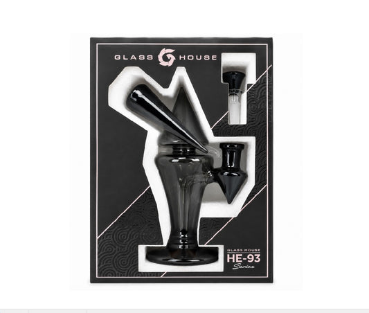 GLASS HOUSE CONE RIG SERIES ORANGE HE-093BLK