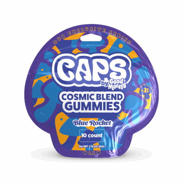 CAPS COSMIC BLEND GUMY BLUE ROCKET 10CT