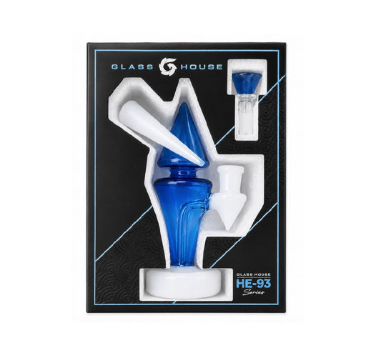 GLASS HOUSE CONE RIG SERIES BLUE HE-093BLU