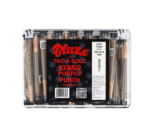 BLAZE THCA PURPLE PUNCH PREROLL 40CT