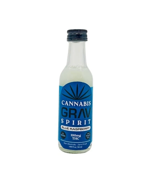 GRAV CANNABIS SPIRIT BLUE RASPBERRY 100MG 50ML