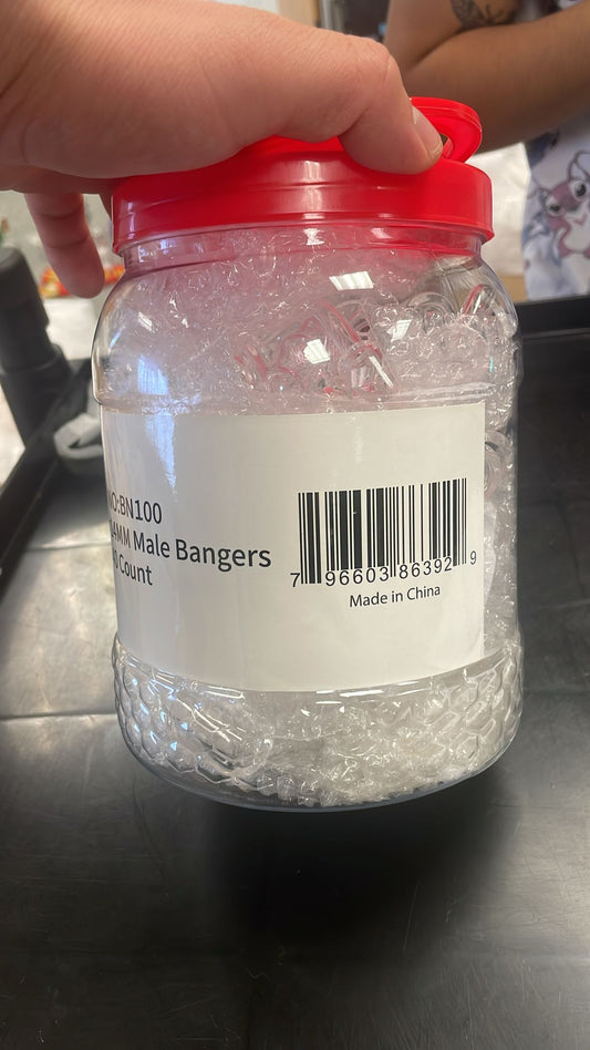 IDGAF CLEAR BANGERS MALE BN100 14MM