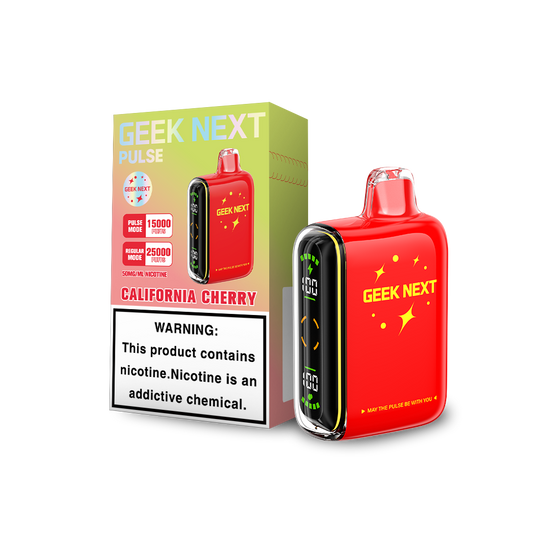 GEEK NEXT PULSE 25K|GEEK NEXT PULSE CALIFORNIA CHERRY 25K|6917673166602|Pack of 5