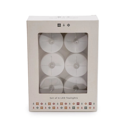 TEA LIGHT ASSORTED CANDLES 6PK