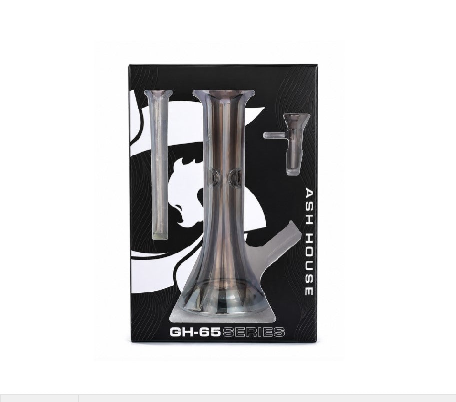 GLASS HOUSE MINI IRIDESCENT BEAKER SMOKE