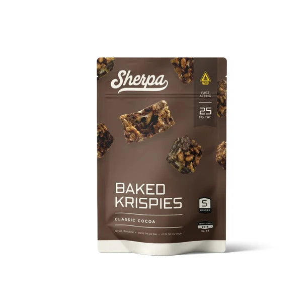 SHERPA THC BAKED KRISPIES CLASSIC COCOA 25MG 1CT