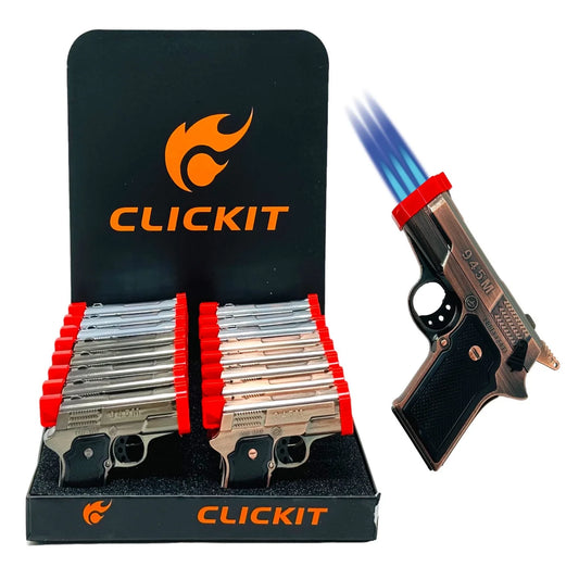 CLICKIT MINI GUN LIGHTER GH-5917 12CT