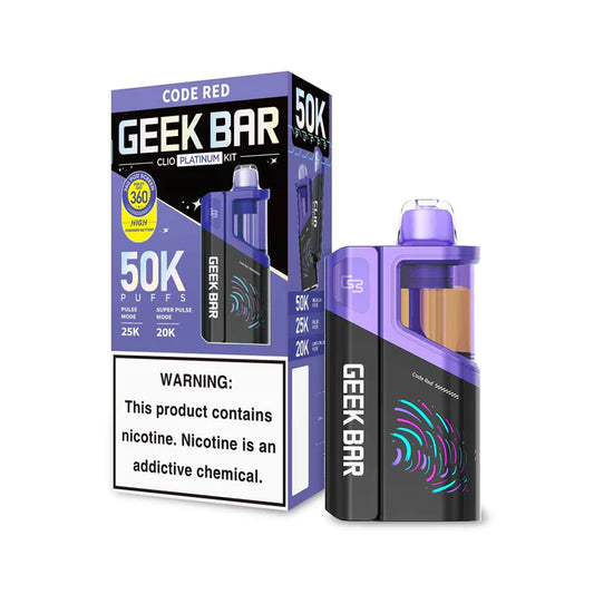 GEEK BAR CLIO PLATINUM KIT CODE RED 50K