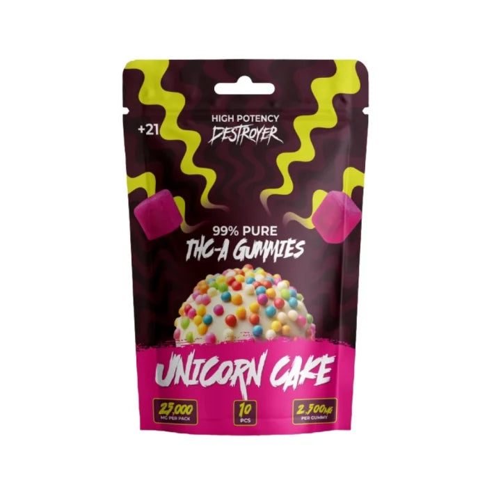 DESTROYER TCHA GUMMY UNICORN CAKE 25000MG