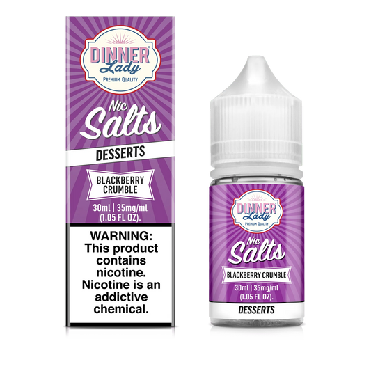 DINNER LADY SALT BLACKBERRY CRUMBLE 35MG 30ML