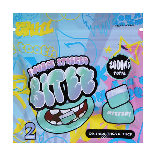 DOUBLE STACKED BITES D9 MYSTREY GUMY 2000MG|704674184294|Pack Of|60