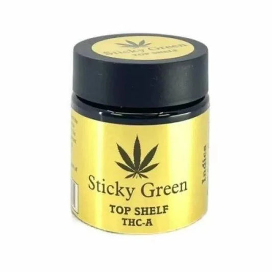 STICKY GREEN TOP SHELF THCA FLOWER GREEN INDICA 3.5GM