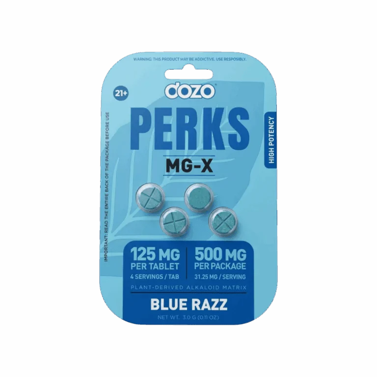 DOZO PERKS MG-X HIGH POTENCY BLUE RAZZ 500MG