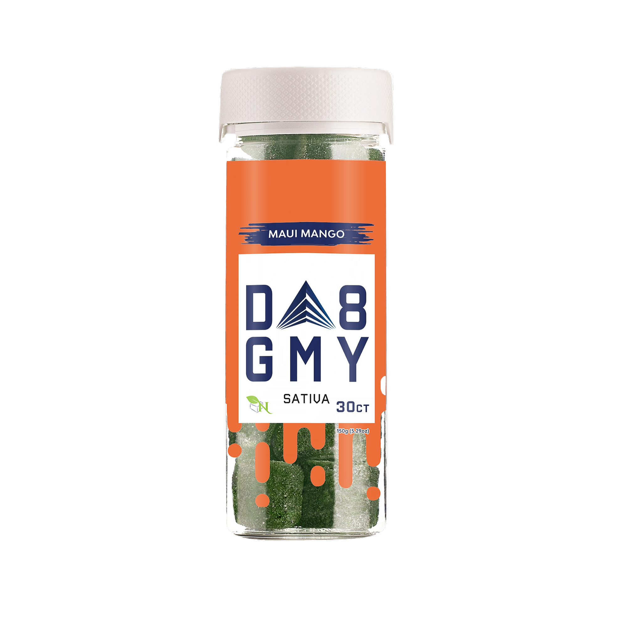 AGFN D8 GUMMY 30CT MAUI MANGO 750MG