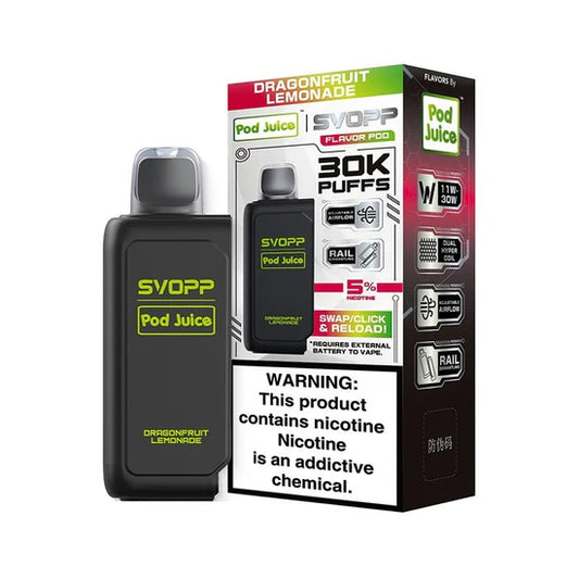 SVOPP POD JUICE DRAGON FRUIT LEMONADE 30K|818534901003|Pack Of|5