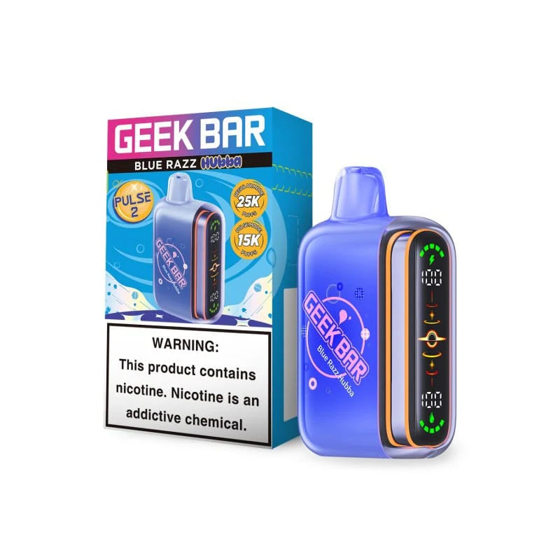 GEEK BAR PULSE 2 BLUE RAZZ HUBBA HUBBA 25K
