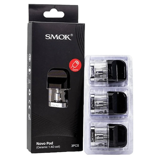 SMOK NOVO POD W/CERAMIC COIL 1.4OHM 3CT