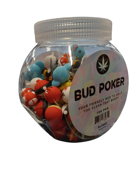 BUD POKER ASSORTED JAR OF 100