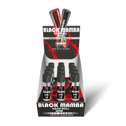 BLACK MAMBA HASH ROLL| FRUITY PEBBLES SATIVA PROLL 2GM|0602581753773|PK OF 12