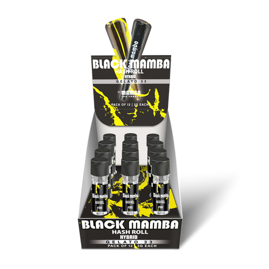BLACK MAMBA HASH ROLL| GELATO 33 HYBRID PROLL 2GM|0602581753865|PK OF 12