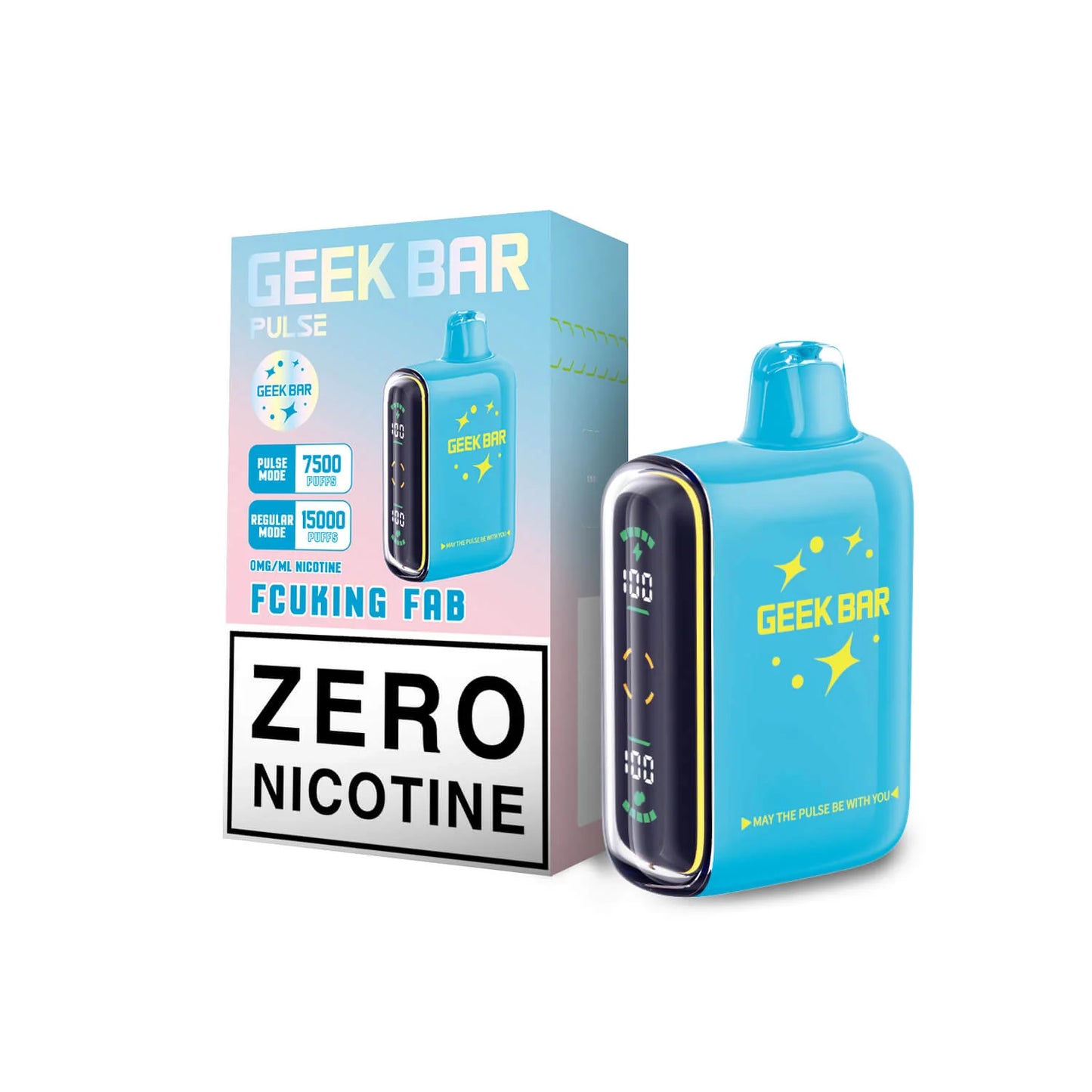 GEEK BAR PULSE FCUKING FAB ZERO PER 15K|810125439834|Pack Of|5