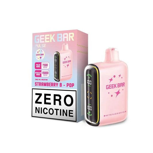 GEEK BAR PULSE STRAWBERRY B POP ZERO PER 15K|810125439858|Pack Of|5