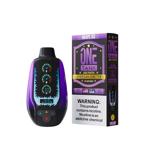 ONE TANK 40K|ONE TANK GRAPE ICE 40K|850077376221|Pack of 5