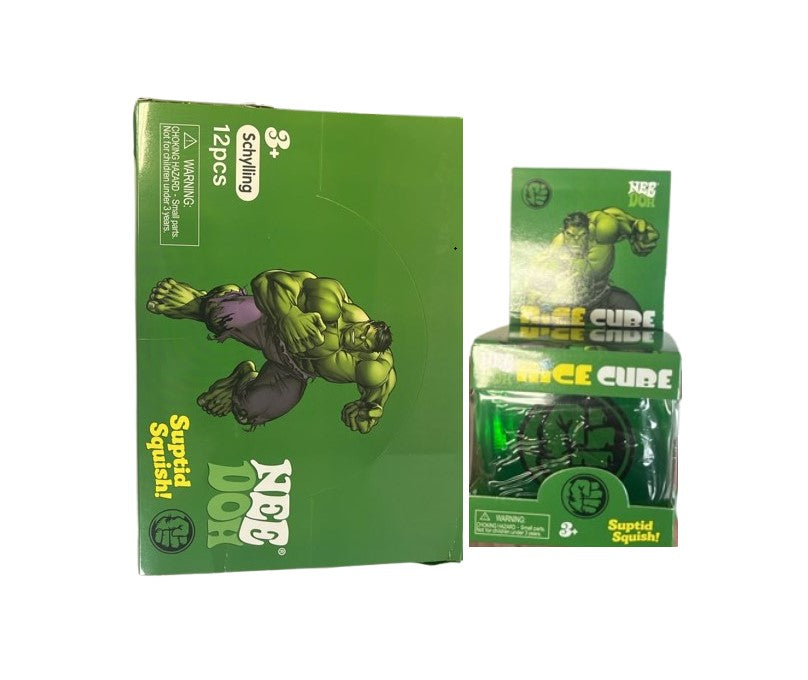SQUISHY NICE CUBE HULK DESIGN 1CT