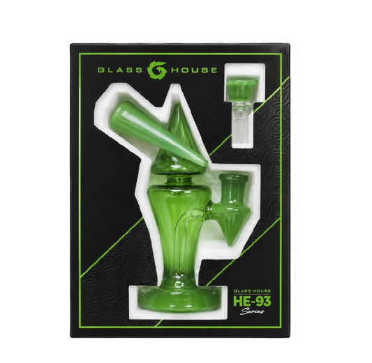 GLASS HOUSE CONE RIG SERIES GREEN HE-093G