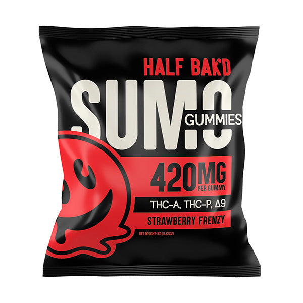 HALF BAKD SUMO D9 GUMY STRAWBERRY FRENZY 420MG|850056139731|Pack Of|30