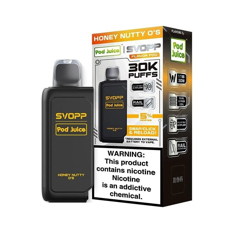SVOPP POD JUICE HONEY NUTTY OS 30K|818534910029|Pack Of|5