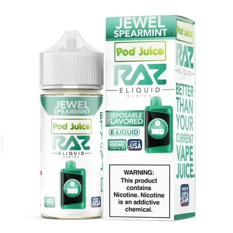 POD JUICE X RAZ JEWEL SPEARMINT 0MG 100ML