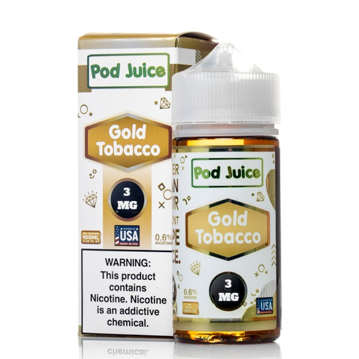 POD JUICE GOLD TOBACCO 3MG 100ML