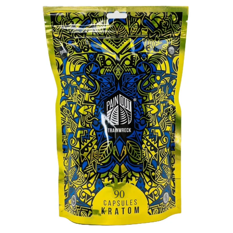 PAINOUT KRATOM CAPSULES TRAINWRECK 90CT