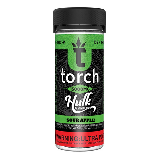 TORCH HULK SOUR APPLE GUMMIES 15000MG