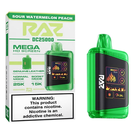 RAZ SOUR WATERMELON PEACH 25K|6975984057040|Pack Of|5