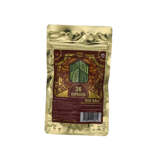 PAIN OUT 36ct RED BALI CAPSULES Bag