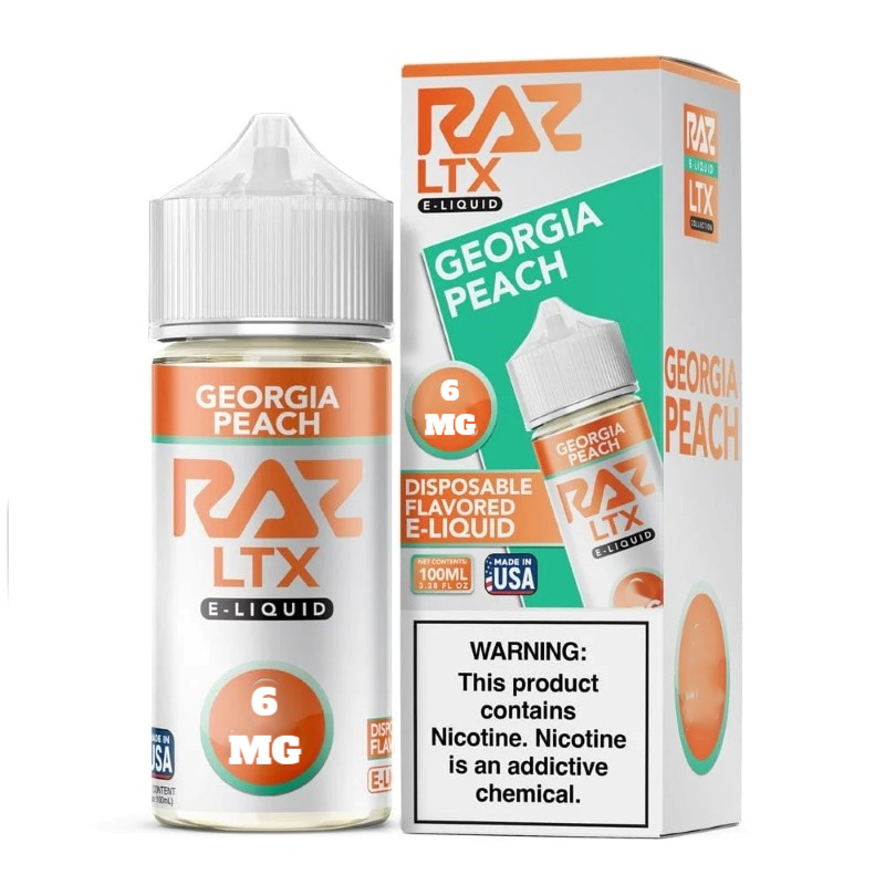 POD JUICE X RAZ GEORGIA PEACH 6MG 100ML