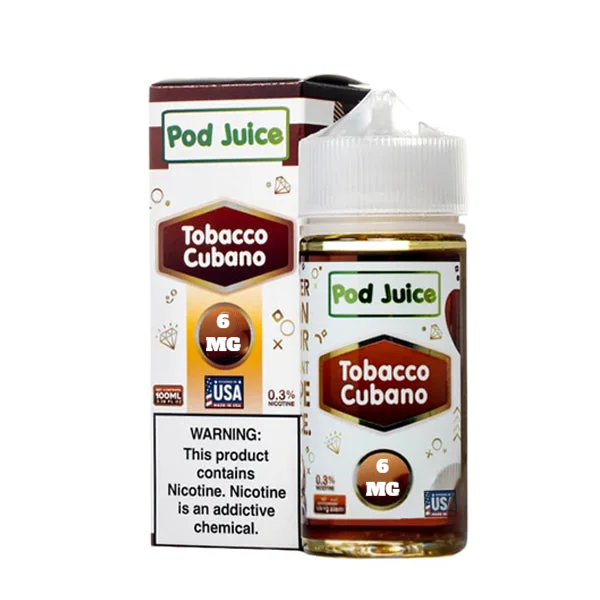 POD JUICE TOBACCO CUBANO 6MG 100ML