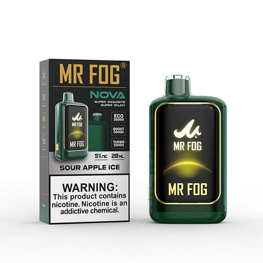MR FOG NOVA ENJOY SOUR APPLE ICE 36K