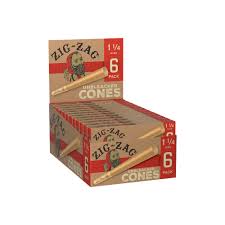 ZIG ZAG CONES UNBLEACHED 1 1/4 6 PACK 24CT