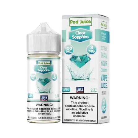POD JUICE CLEAR SAPPHIRE 3MG 100ML