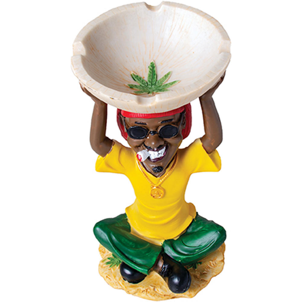 JAMAICAN BIG ASHTRAY ASSTD DESIGN 1CT