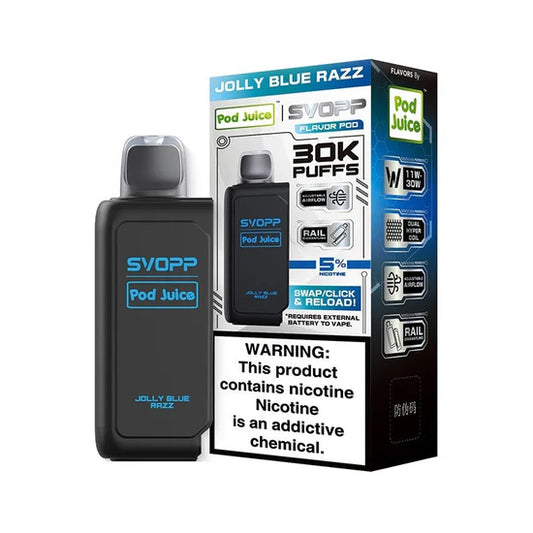 SVOPP POD JUICE JOLLU BLUE RAZZ 30K|818534910067|Pack Of|5