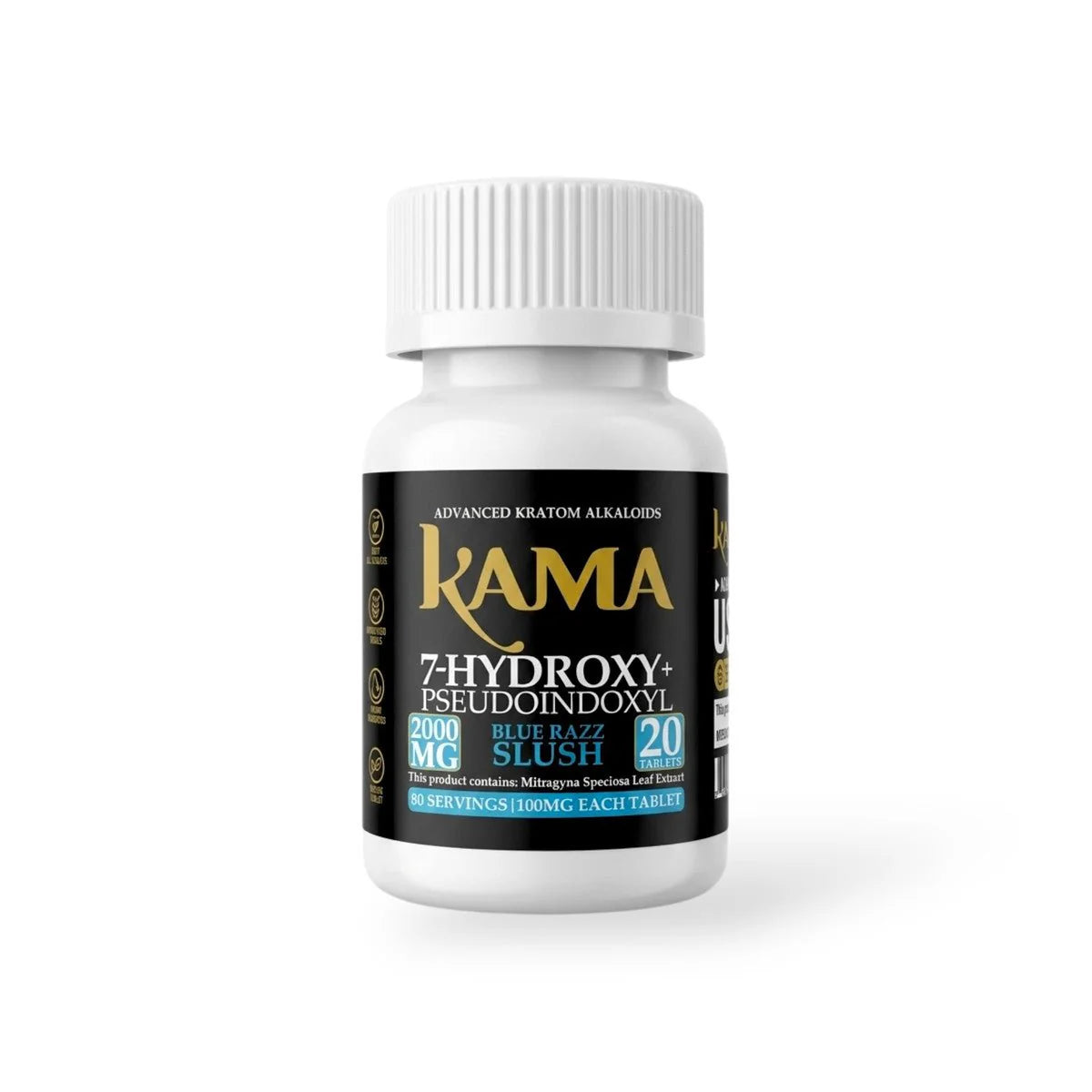 KAMA 7 HYDROXY PLUS PSEUDO BLUE RAZZ SLUSH 2000MG 20CT